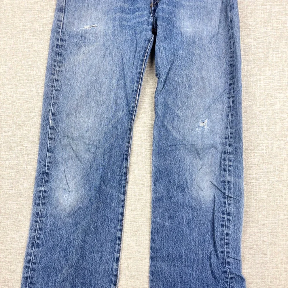 Vintage Levis 501 Mens 34x36 Original Fit Jeans Light Distress Grunge Denim
